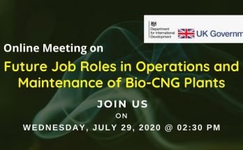 Meeting DFID Future of Jobs in Bio-CNG Plants Skill Reporter