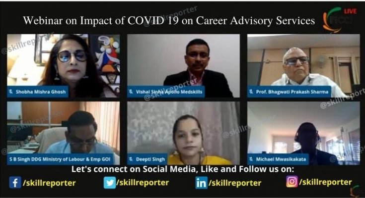 FICCI Centre of Excellence Webinar on Career Advisory covid impact Skill Reporter 20072020