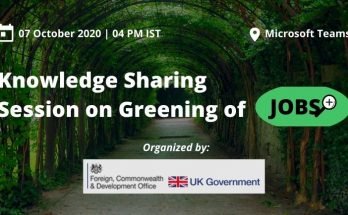 FCDO Knowledge Sharing Session on Greening of Jobs