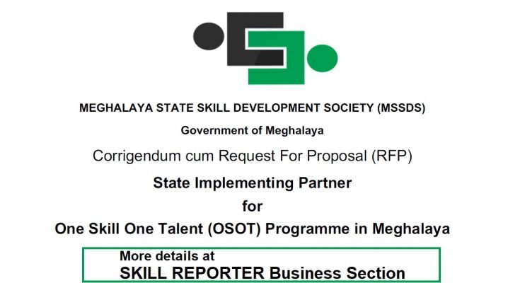 Meghalaya Government Tenders Skills Development RFP EOI Skill Reporter