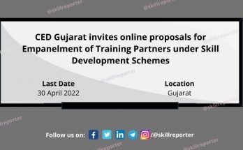 CED Gujarat Proposals Training Partners April 2022 at SkillReporter