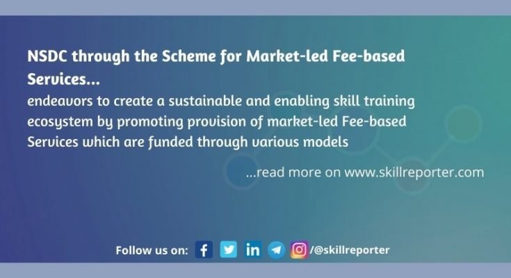 NSDC Scheme for Market-led Fee-based Services May 2022