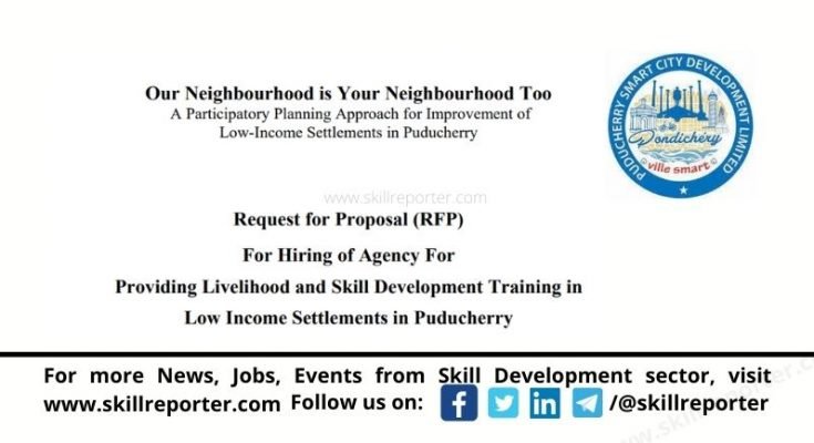 Puducherry RFP Livelihood Skill Development India; available at Skill Reporter