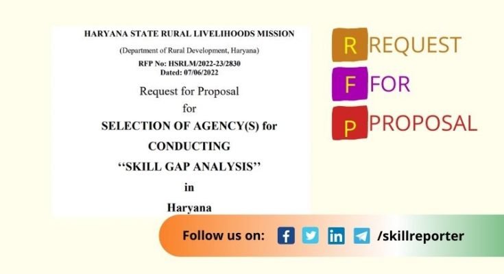 HSRLM Haryana RFP Tender Skill Gap Analysis July 2022 - Skill Reporter