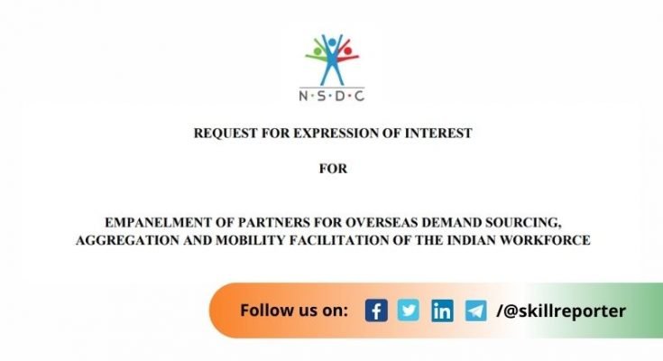NSDC International REOI Tender Overseas Recruitment Agency July 2022