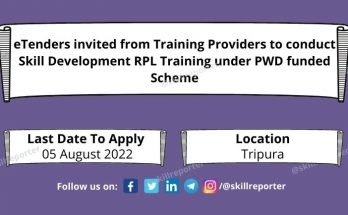 Tripura RFP Tender Skill Development RPL PWD Scheme July 2022 - SkillReporter