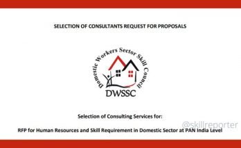 DWSSC RFP Tender Skill India Gap Study HR and Skill Requirement in Domestic Sector; read more at SkillReporter.com