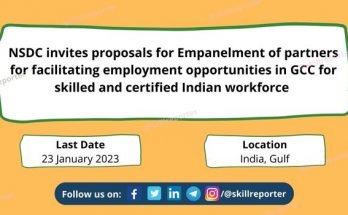 NSDC International RFP Employment Opportunity in GCC for Skilled Indian Workforce Skill India Tenders, read more at skillreporter.com