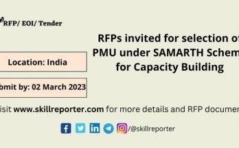 Ministry of Textiles Skill Development Capacity Building RFP India Tender; read more at skillreporter.com