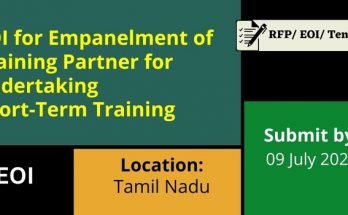 TNSDC Tamil Nadu Skill Development EOI Tender Training Partner Empanelment for Short Term Training; read details at skillreporter.com