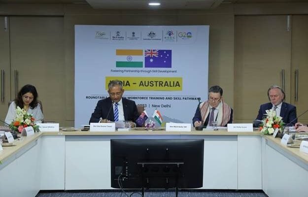 Skill Ministry from India and Australian Government organized roundtable meeting conference regarding skilled workforce requirement in healthcare and their relationship to skill pathways; read more at skillreporter.com