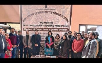 Handicrafts Carpet Jammu Skill Development Capacity Building Training Program