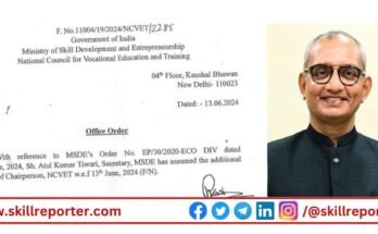 Atul Kumar Tiwari becomes New Chairman of National Council for Vocational Education and Training NCVET