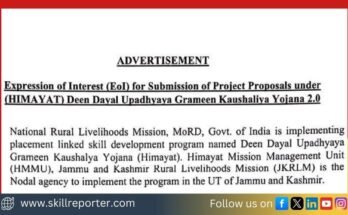 MoRD invites PIAs to apply for DDUGKY 2.0 Himayat EOI Tender for Skill Development in Jammu Kashmir; read more at skillreporter.com