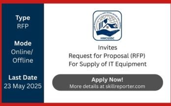 HMCGSSC RFP for Vendors To Supply IT Equipment New Delhi; read details at skillreporter.com