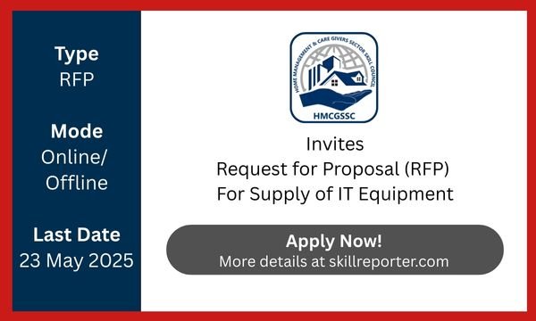 HMCGSSC RFP for Vendors To Supply IT Equipment New Delhi; read details at skillreporter.com
