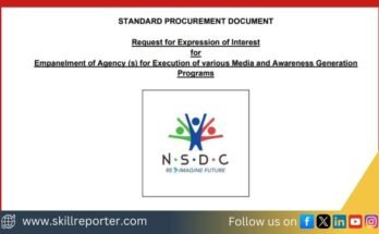 NSDC EOI To Hire Agency for Media and Awareness Generation Programs; read more at skillreporter.com