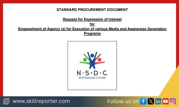NSDC EOI To Hire Agency for Media and Awareness Generation Programs; read more at skillreporter.com