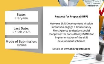 HSDM SMC Deployment RFP Haryana; read details at skillreporter.com