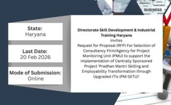 PM-SETU ITI RFP Haryana; read details at skillreporter.com