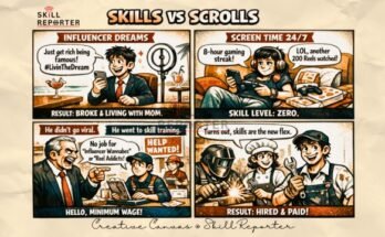 Skills vs Scrolls; read more at skillreporter.com