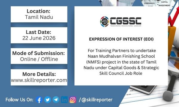 CGSSC EOI for Training Partners for Naan Mudhalvan Project in Tamil Nadu