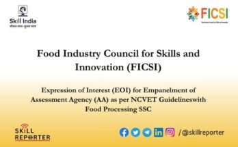 FICSI EOI for Empanelment of NCVET Approved Assessment Agency; read complete details at skillreporter.com