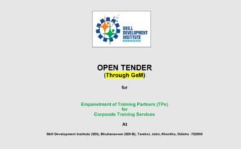 SDI Bhubaneswar Corporate Training Tender; read more at skillreporter.com