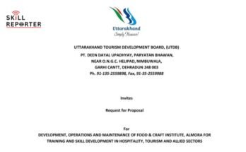 UTDB Uttarakhand RFP for Development Operations Maintenance of Food Craft Institute for Hospitality Tourism Skill Development