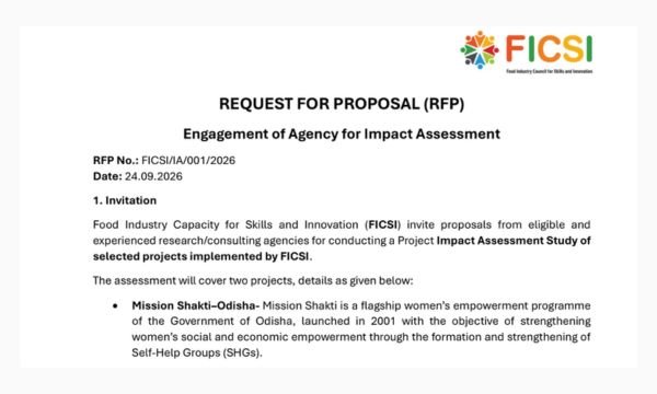 FICSI RFP for Engagement of Agency for Impact Assessment; read more details at skillreporter.com