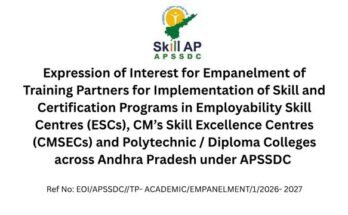 APSSDC EOI Skill Certification Programs in ESC, CMSEC, Polytechnics in Andhra Pradesh; read more at skillreporter.com